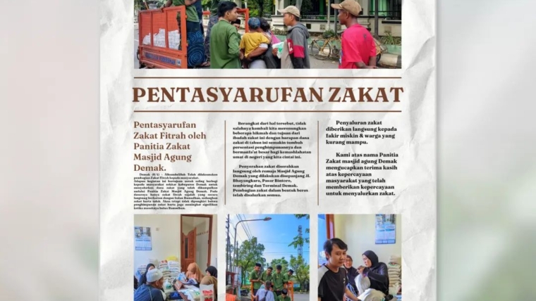Telah dilaksanakan pembagian Zakat Fitrah kepada masyarakat.